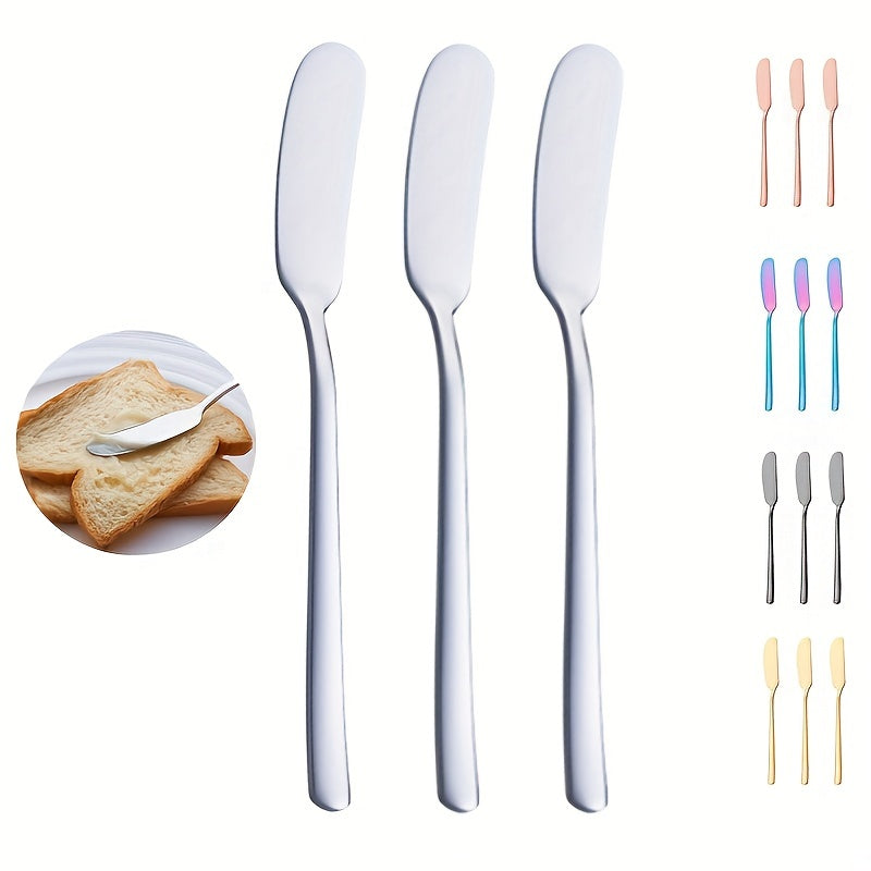 3pcs Stainless Steel Butter Cheese Spatula Cutter Spreader