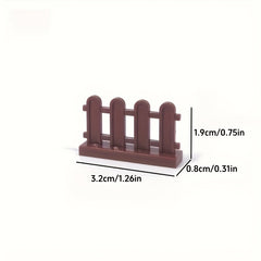 12pcs Toy Railing Brick Parts Set Gift for Kids