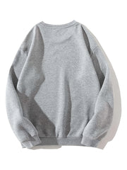 Halloween Pumpkin Print Sweatshirt for Women