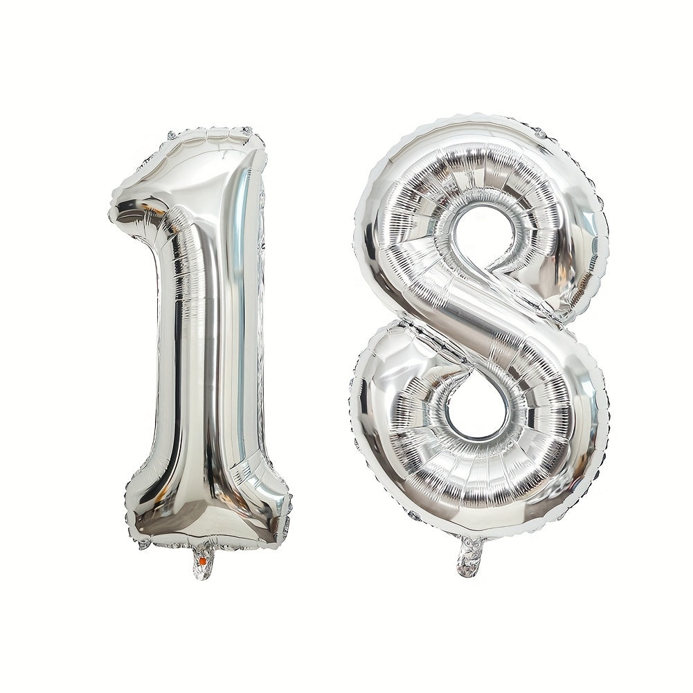 2pcs 81 28 Cm Number Foil Balloons Birthday Party Decor Supplies