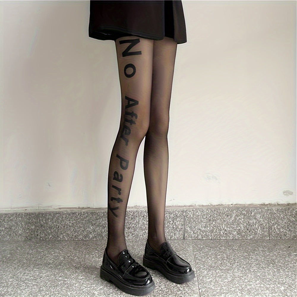 Pattern Pantyhose High Waist Slim Stockings & Hosiery