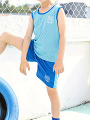 2PCS Kids Vest Sports Set Sleeveless Top & Shorts