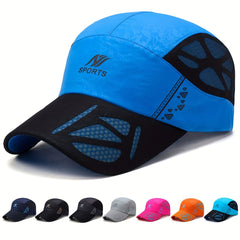 Quick Drying Baseball Cap Unisex Sports Dad Hat Adjustable Fishing Sun Hats