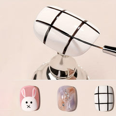 3pcs Nail Drawing Pen Fine Metal Rod Nail Art Pen Brush Set