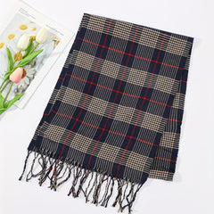 Plaid Men's Casual Scarf