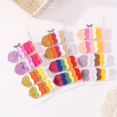 4pcs Rainbow Hair Clip for Toddler Girls Birthday Hair Accessories