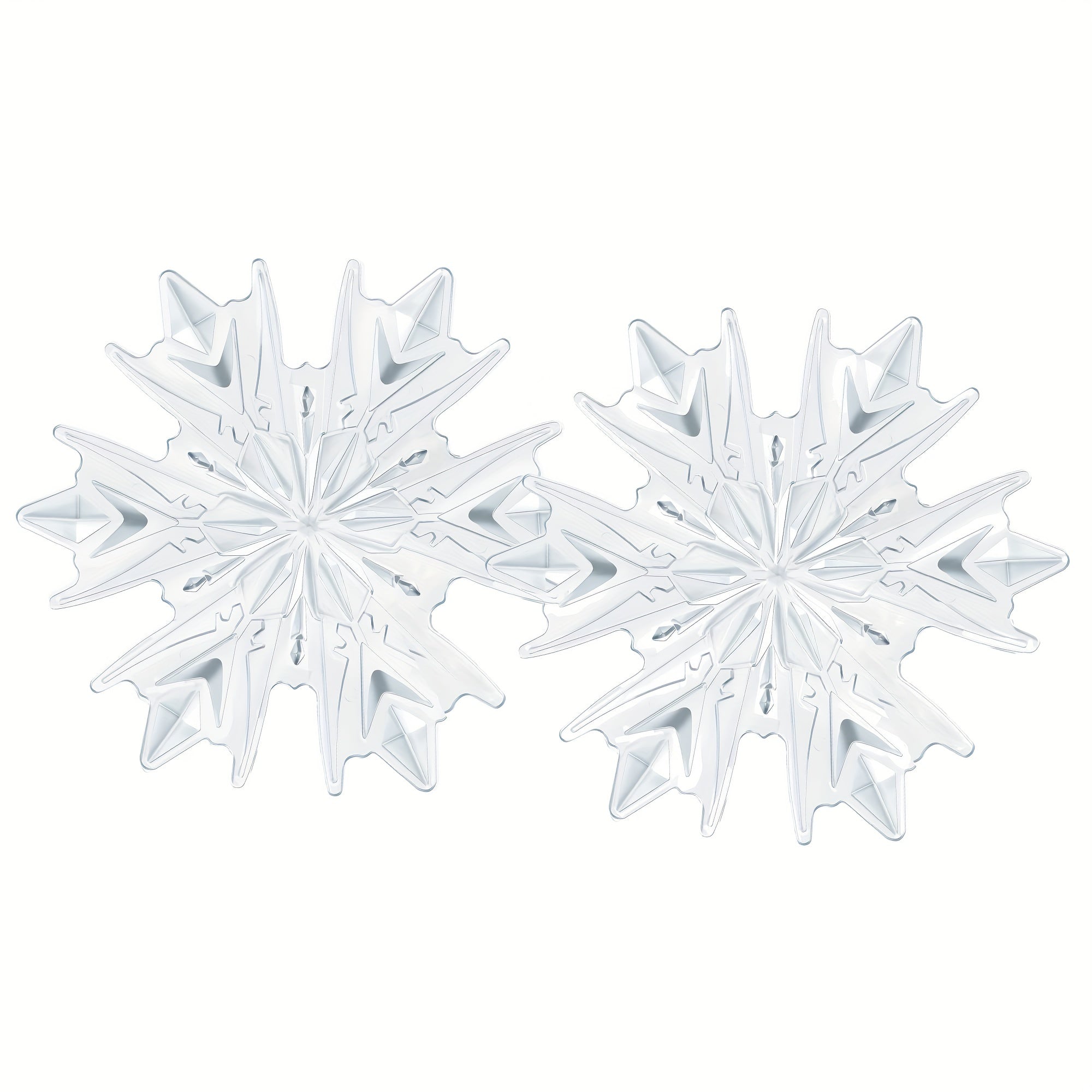 2pcs Snowboard Pedal Pads 3D Transparent Non Slip Snowflake Pedal Pad