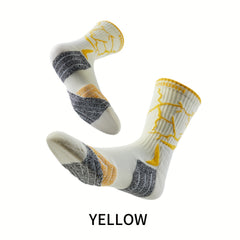 Breathable Antiskid Mid Calf Sport Socks for Outdoor Running Training