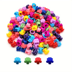 50pcs Mini Hair Claw Clips Plastic Colorful Hair Accessories for Girls