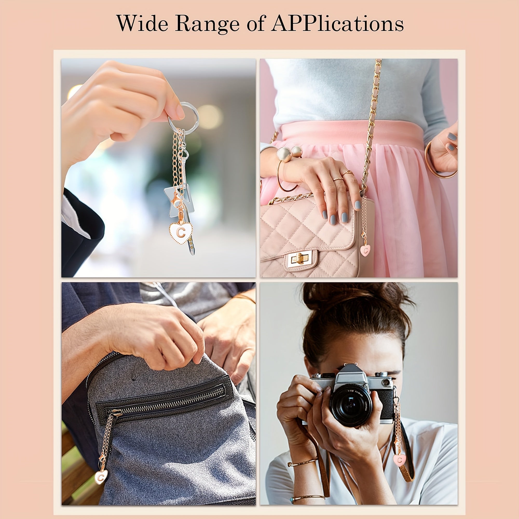 2pcs Initial A Letter Charms for Tumbler Water Cup Handle, Letter Charm Gift