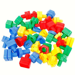 Colorful Building Blocks Toy with Shape Matching Game