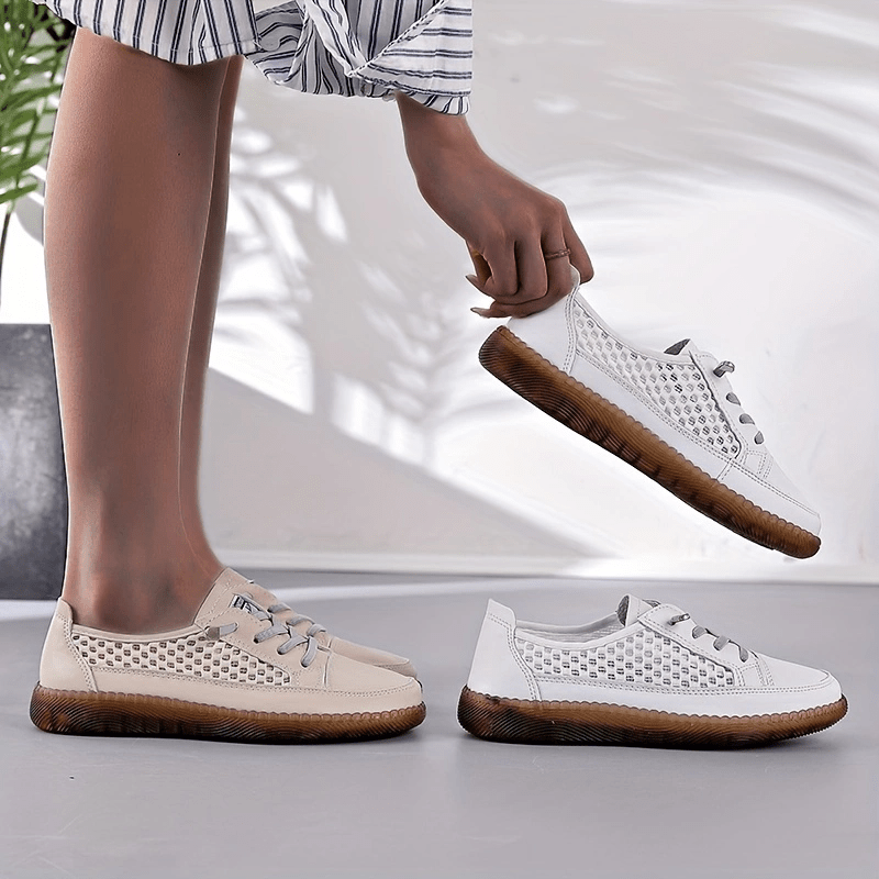 Women's Hollow Out Lace Up Mesh Shoes