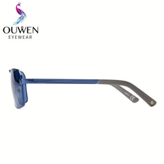 VIVIENFANG Retro Square Frame Aviator Sunglasses UV Protection