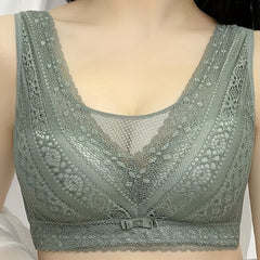 Wireless Lace Bra Full Coverage Comfortable Intimates Underwear