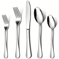 20-Piece Stainless Steel Tableware Set for 4 Persons, Mirror Polishing