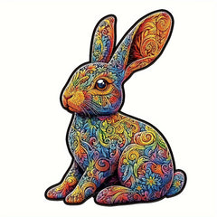 Colorful Rabbit Puzzle 3D Animal Jigsaw 5A Challenge Level Brain Teaser