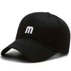 Small M Embroidery Casual Baseball Cap Unisex