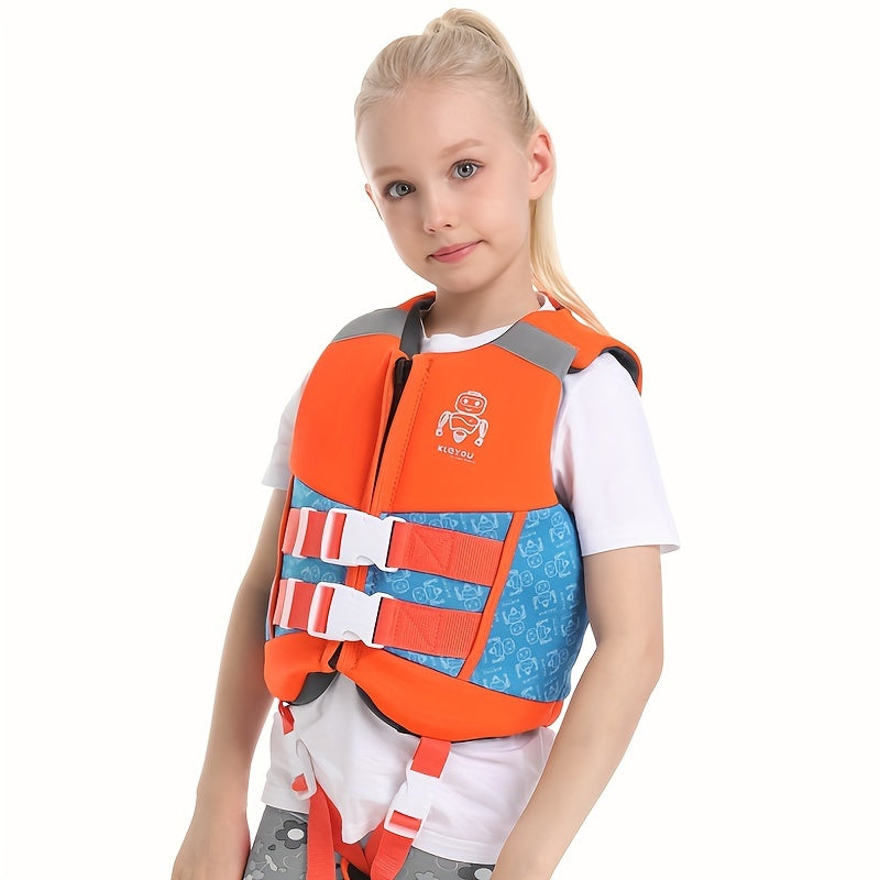 Neoprene Life Jacket For Kids Buoyancy Life Vest Boys Girls Diving Flotation