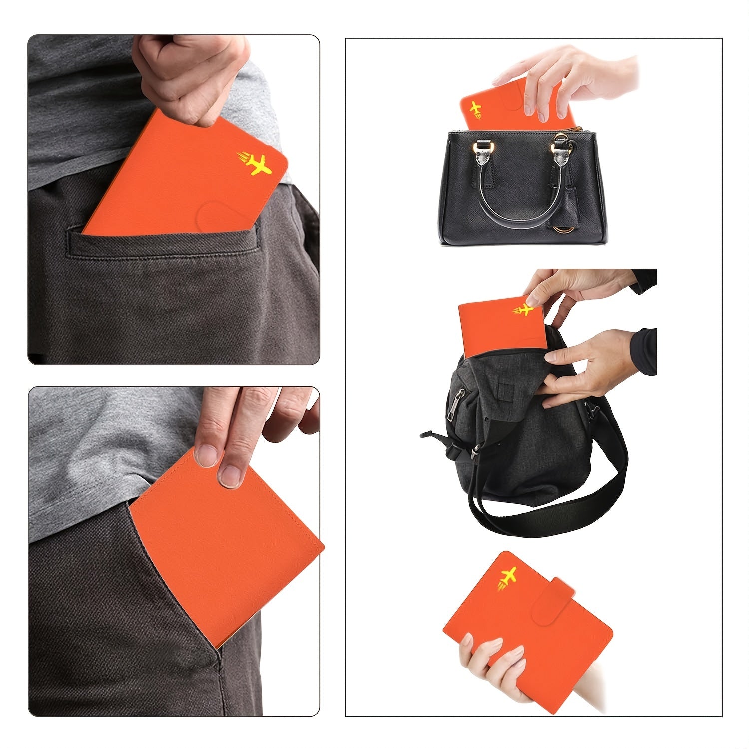 RFID Waterproof Travel Wallet Passport Holder Card Slots