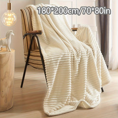 Large Plush Yoga Mat Towel Non-slip Solid Fitness Pilates Blanket