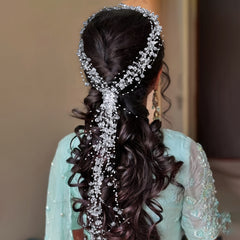 Vintage Inspired Bride's Wedding Headband Crystal & Hair Accessory