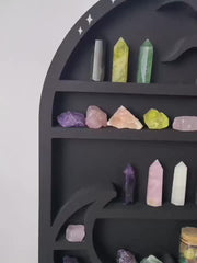 Sun Moon Crystal Rack Crystal Display Shelf Home Organization Storage