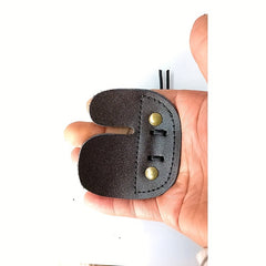 Double Layer Cowhide Finger Guard for Archery Practice
