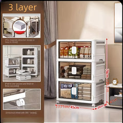 Foldable Shoes Storage Drawer with Doors - Portable Box for Closet Organ