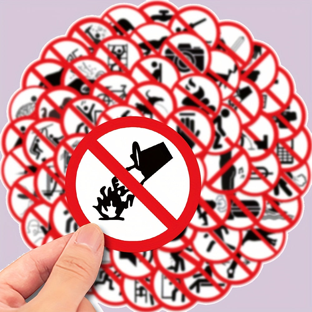 62pcs No Graffiti Reusable Vinyl Decals DIY Crafts Journals Luggage Motorc