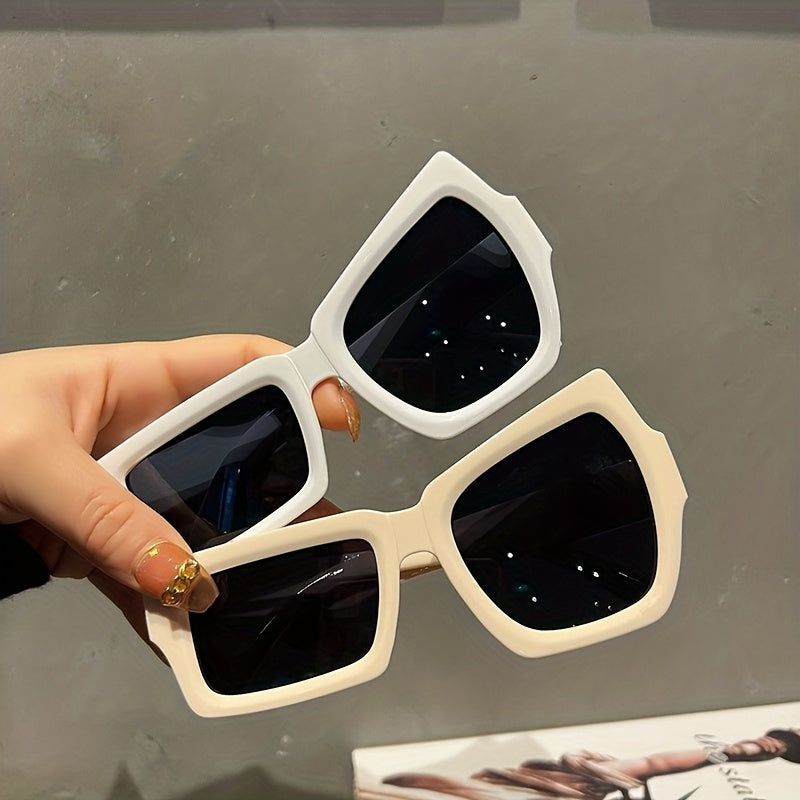 Y2K Irregular Frame Sunglasses for Women Men Hiphop UV400