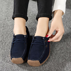 Soft Sole Loafers Classic Round Toe Flat Shoes Women's Footwear