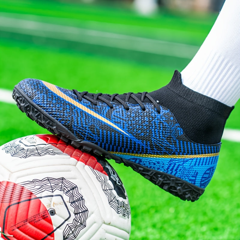 Professional TF Football Boots Anti skid Lace Up Soccer Cleats