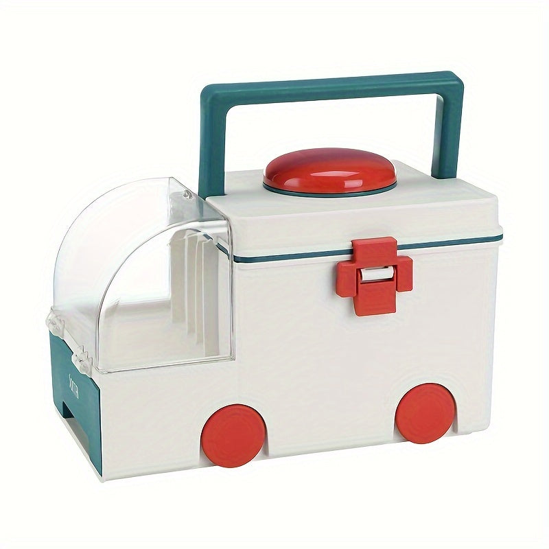 Car Shaped Medicine Organizer First Aid Box