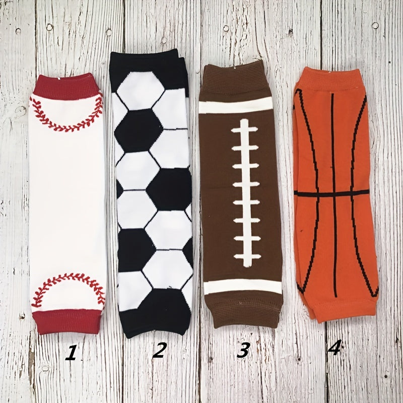 Kids Sports Pattern Leg Warmer, Boys Girls Leg Warmers