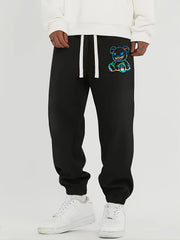 Funny Bear Graphic Print Men's Casual Sweatpants