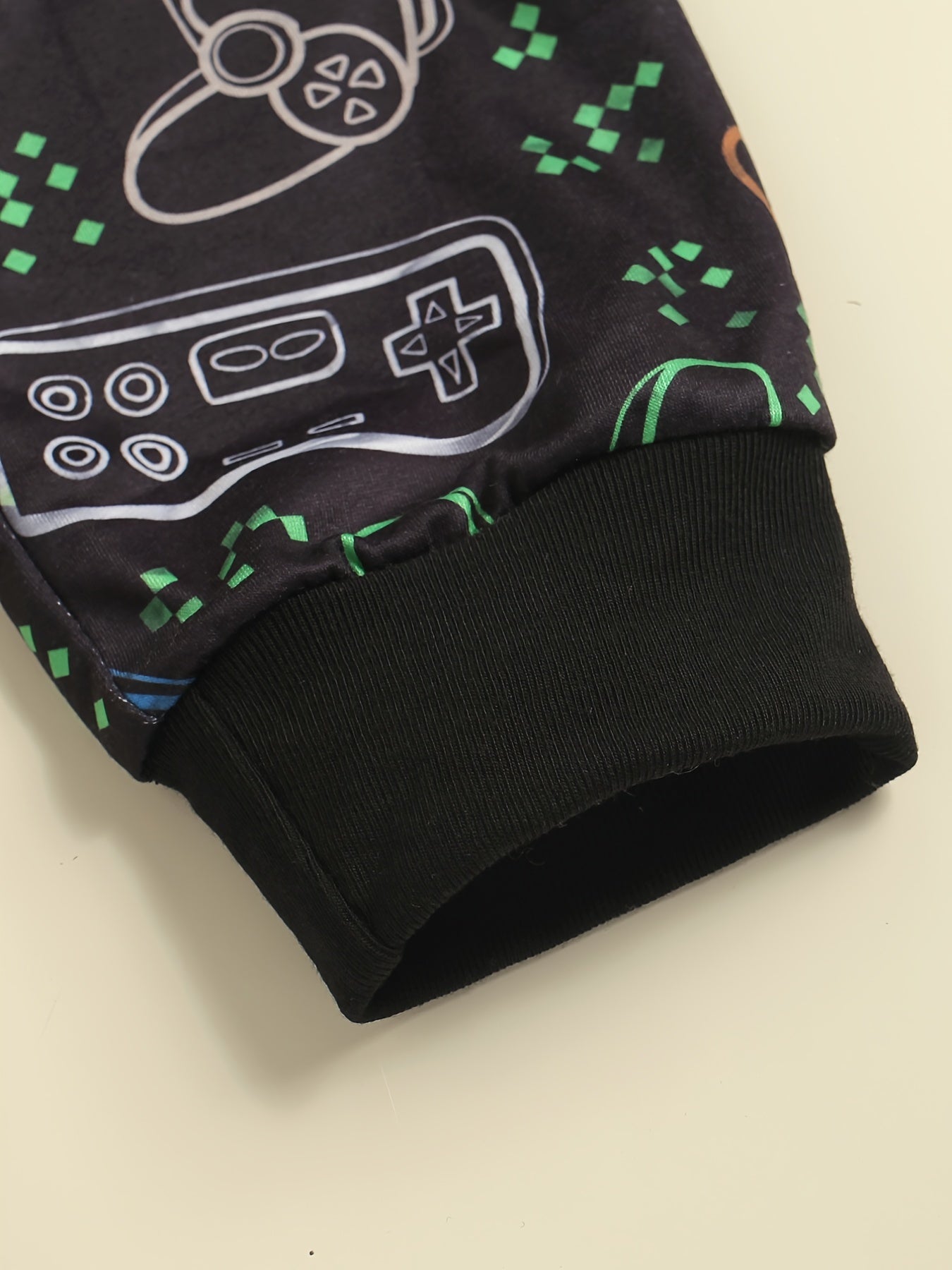 Boys Game Console Jeans Sports Pants Elastic Waist With Pockets