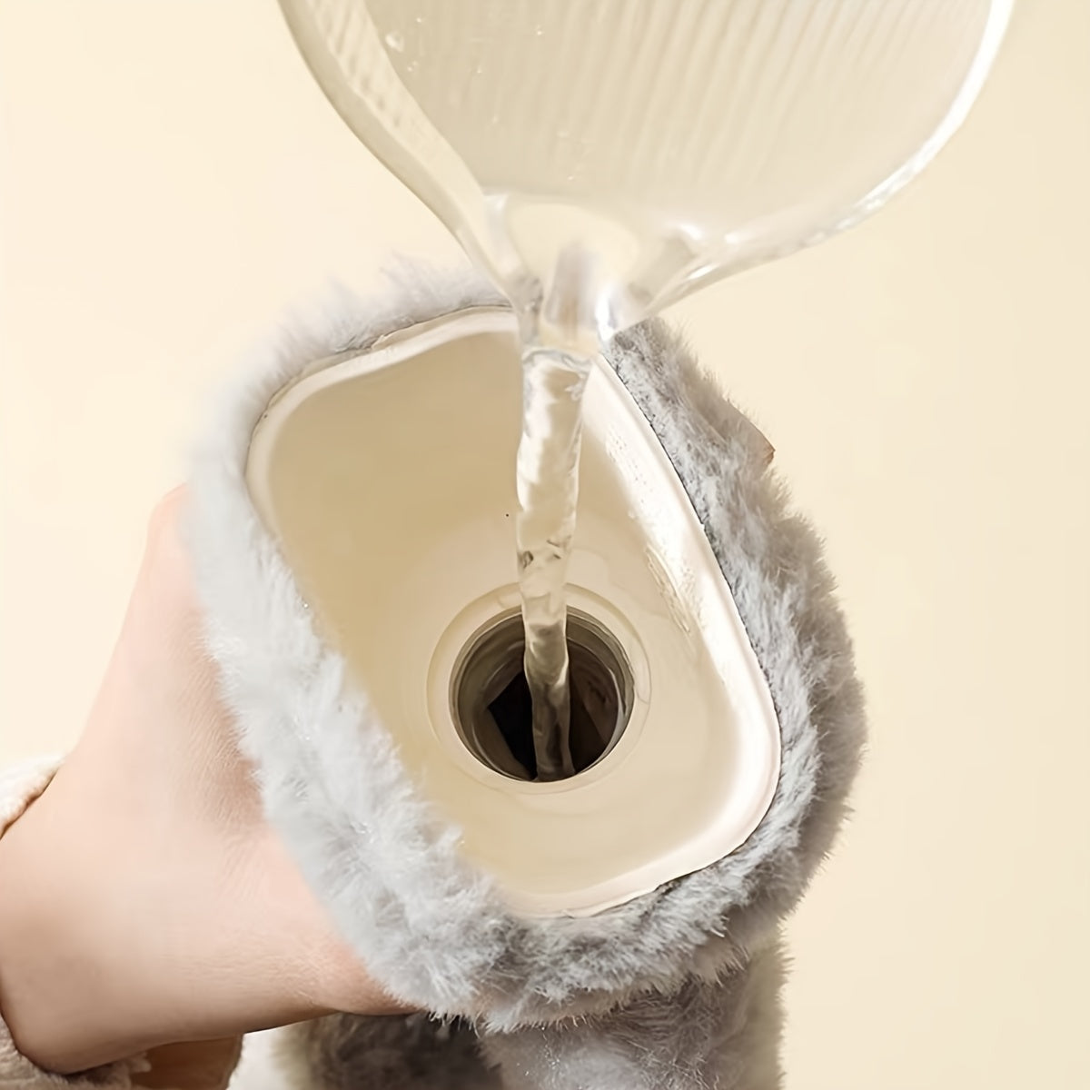 Plush Long Waist Hot Water Bag Rubber Leakproof