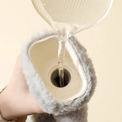 Plush Long Waist Hot Water Bag Rubber Leakproof