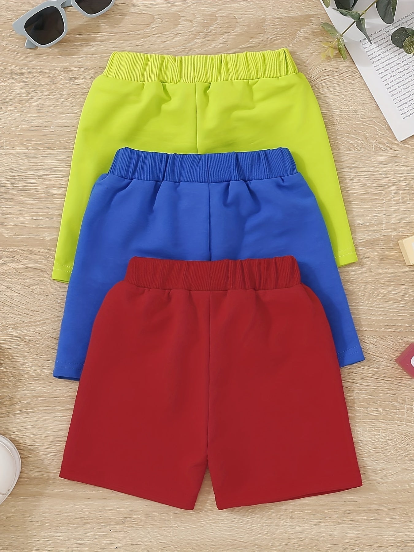3pcs Boys Comfortable Creative Shorts for Summer