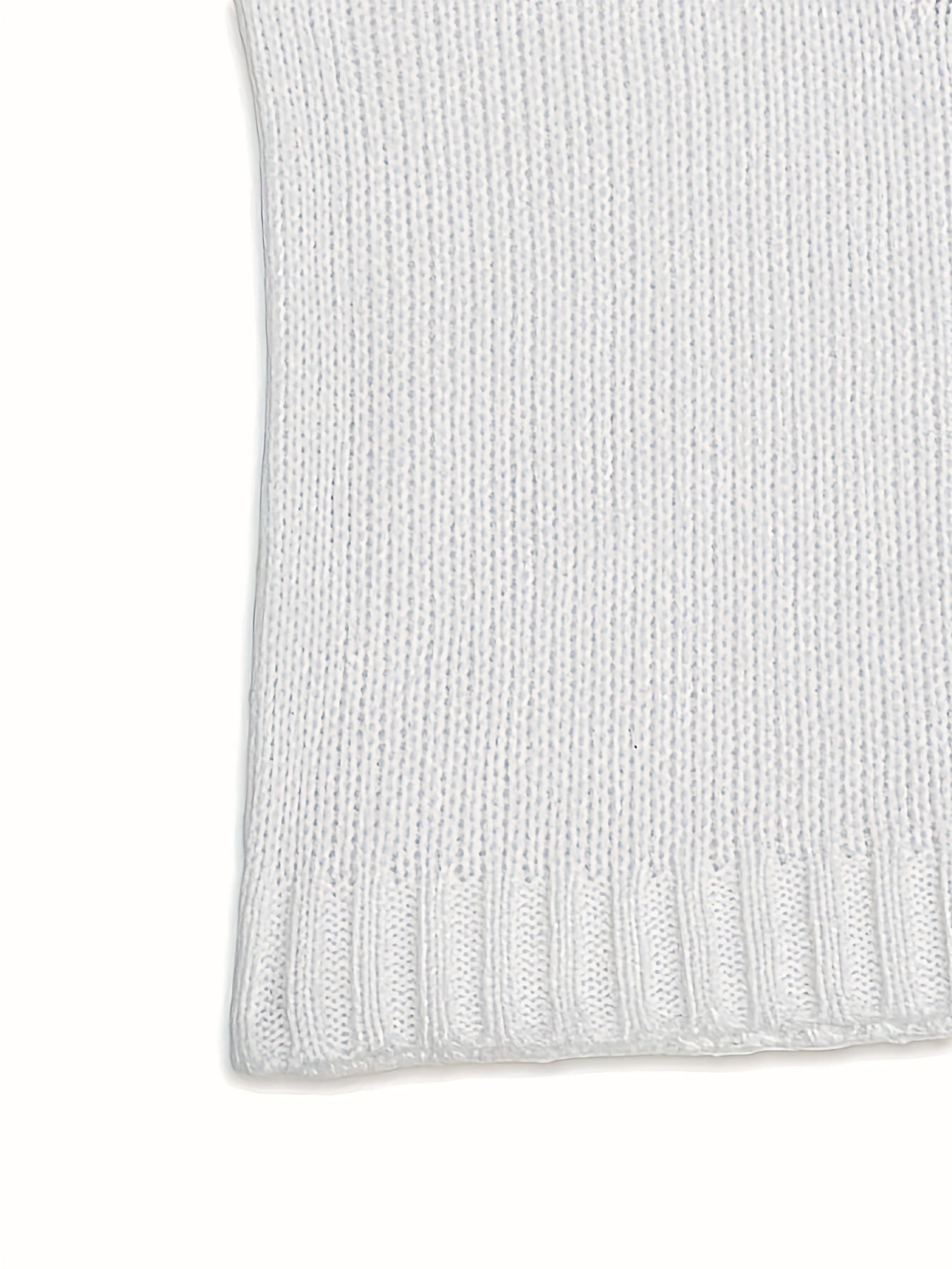 Block Knit Sweater V Neck Long Sleeve Women's Clothing