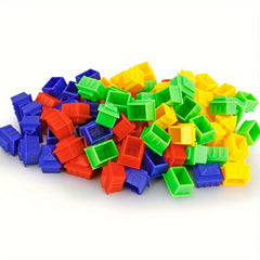 30pcs Stackable Small House Chess Game Building Toy