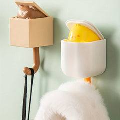 Creative Cat Hook Seamless Wall Decoration