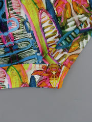 Geometric Block Print 2-in-1 Tennis Golf Skirt Quick Dry Active Skort