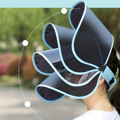Candy Adjustable Visor Hat Wide Brim Foldable PVC Sun Hat UV Protection