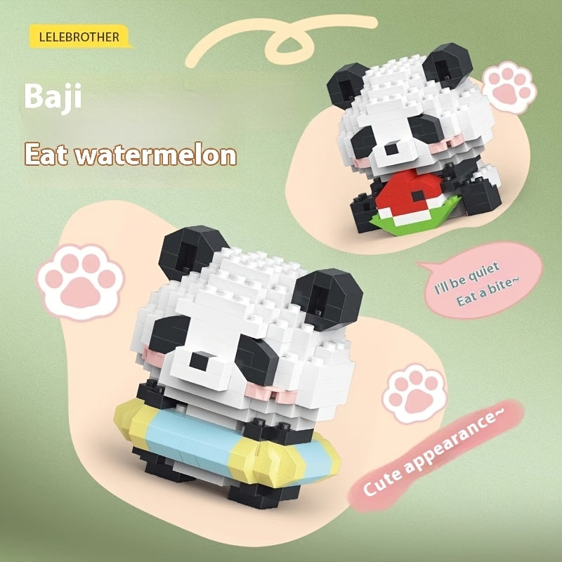Panda Q Building Block Cartoon Dolls for Kids - Educational Puzzle Toy
