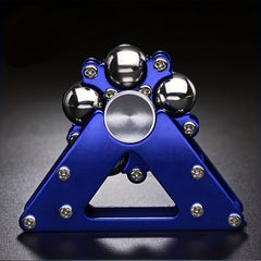 Stainless Steel Ferris Wheel Fidget Spinner Toy with Stand in Red Golden