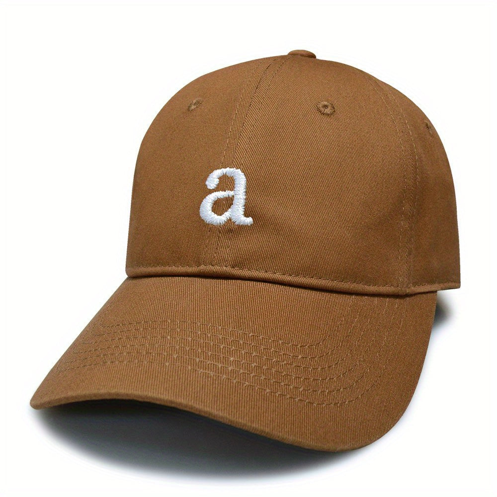 Embroidered Cotton Baseball Cap with Adjustable Head Circumference