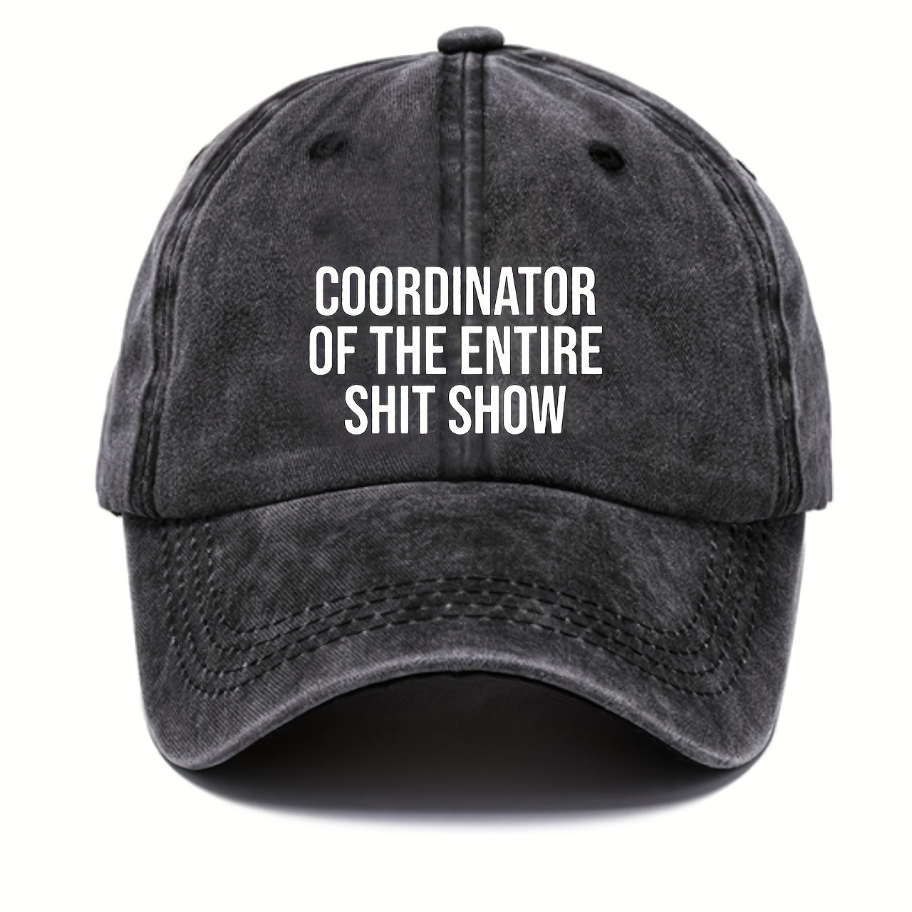 Distressed Vintage Funny Letter Print Baseball Cap Sun Protection