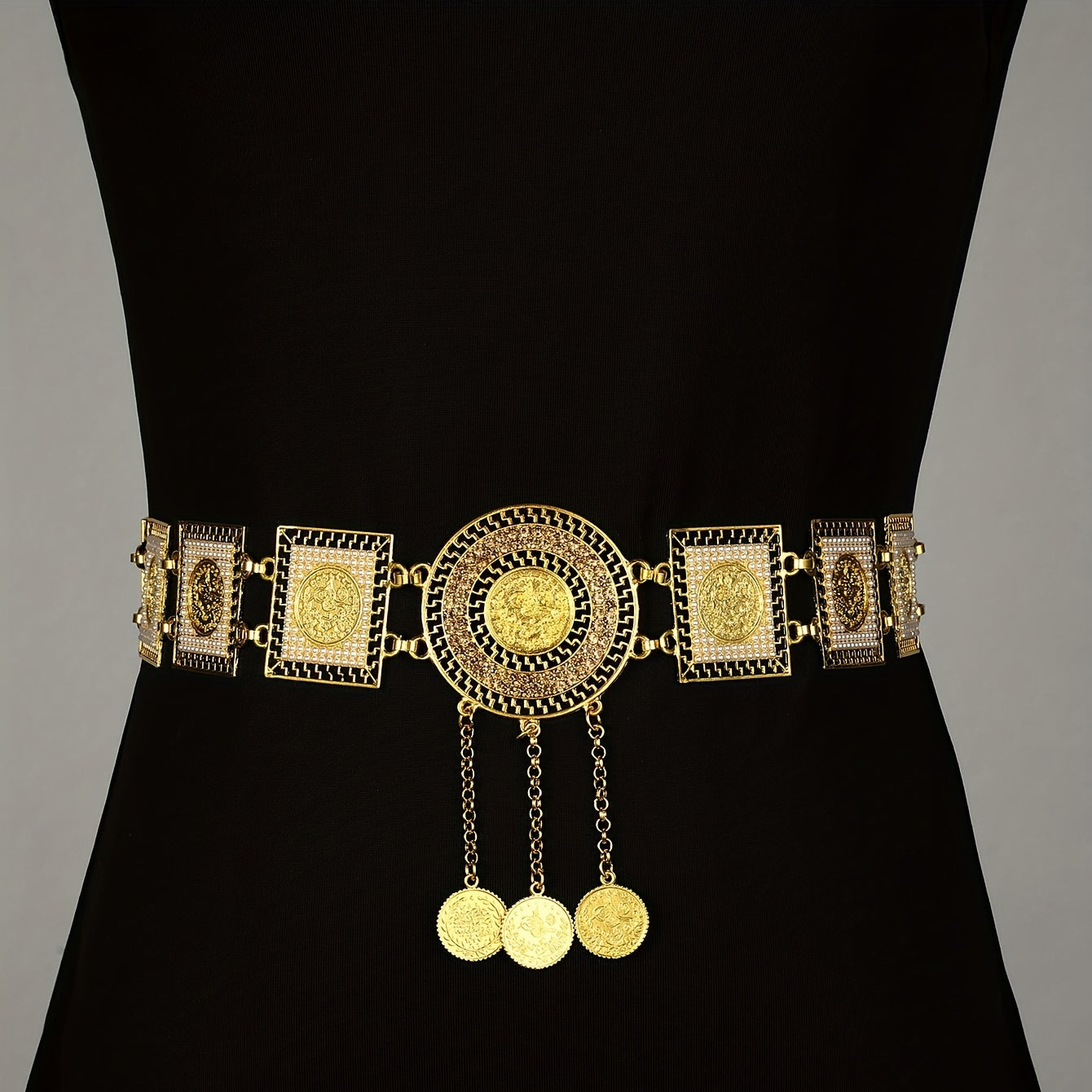Metal Sun Flower Waist Chain Belt Hair Accessories For Girls