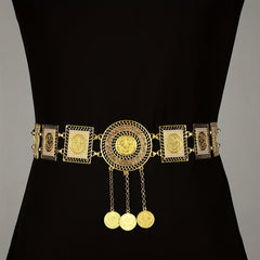 Metal Sun Flower Waist Chain Belt Hair Accessories For Girls